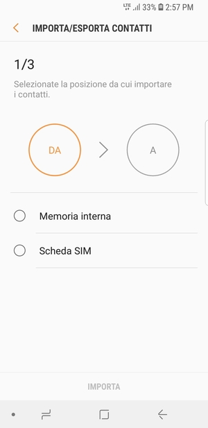 Seleziona Scheda SIM