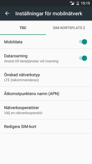 Om du ser denna skärm, välj Public