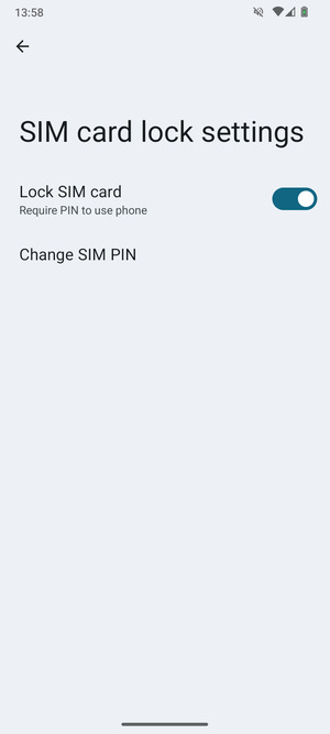 Select Change SIM PIN
