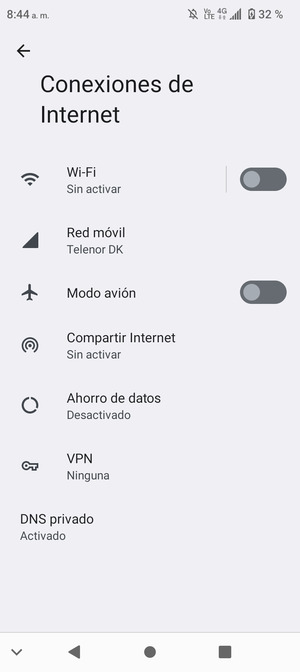 Seleccione Compartir Internet