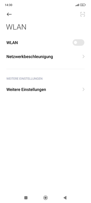 Schalten Sie WLAN ein