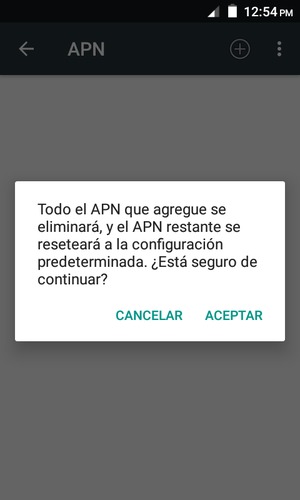 Seleccione ACEPTAR