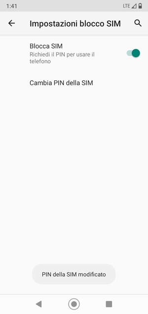 Il tuo PIN della SIM è stato modificato
