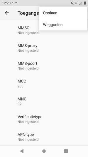 Selecteer Opslaan
