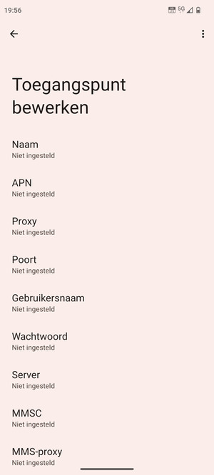 Voer internetgegevens in