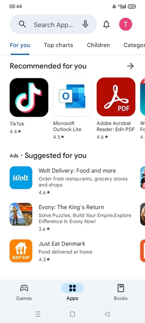 Select the Search bar
