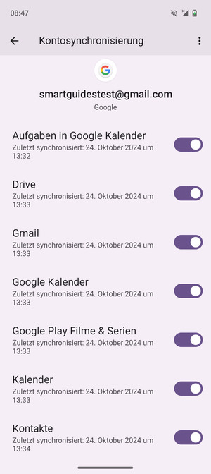 Wählen Sie die Menü-Taste