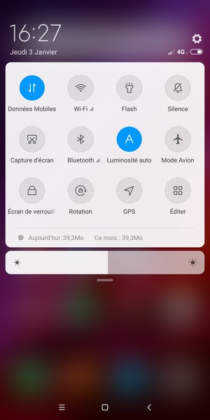 Sélectionnez le bouton Paramètres