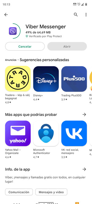 Espere a que el proceso de instalación finalice