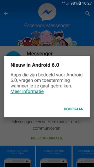Selecteer DOORGAAN