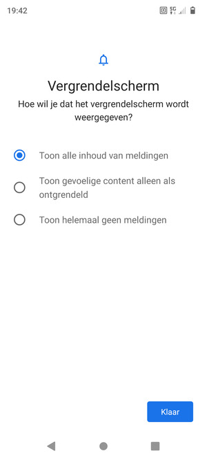Selecteer uw voorkeursoptie en selecteer Klaar