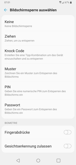 Wählen Sie Muster