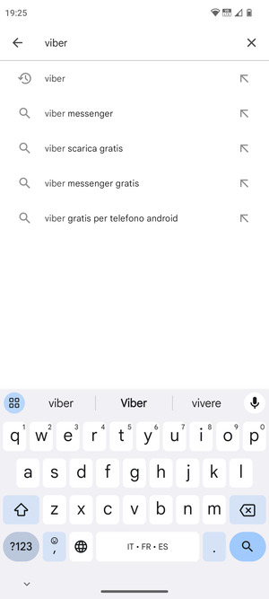Inserisci il nome dell'app e seleziona Ricerca