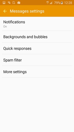Select More settings