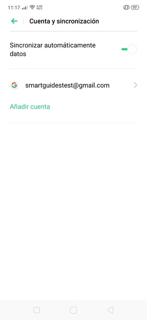 Seleccione su cuenta Google