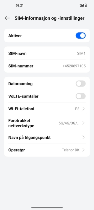 Velg Navn på tilgangspunkt