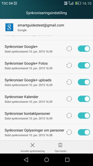 Dine kontakter fra Google vil nu blive synkroniseret til din smartphone