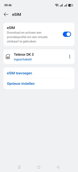 Uw eSIM is nu geactiveerd