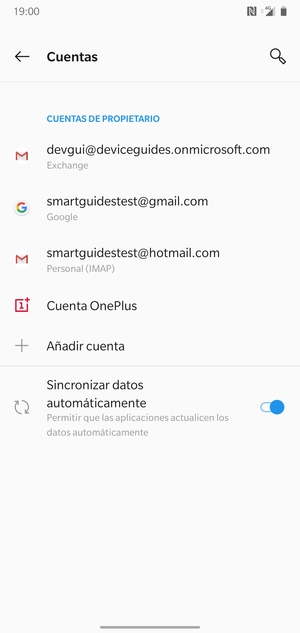 Seleccione su cuenta Google
