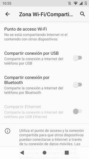 Seleccione Punto de acceso Wi-Fi