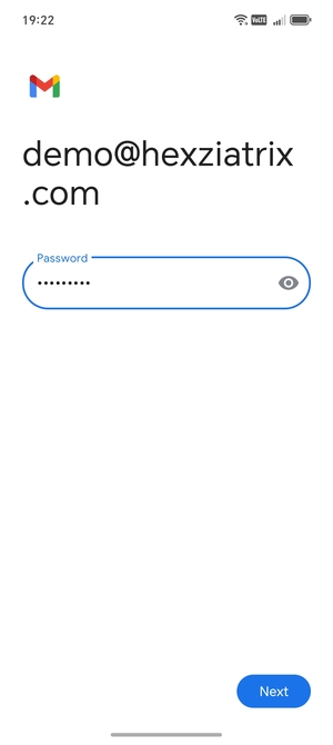 Enter your password and select Next