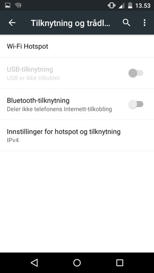 Velg Wi-Fi Hotspot