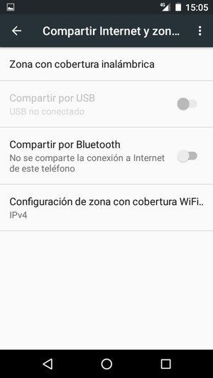 Seleccione Zona con cobertura inalámbrica