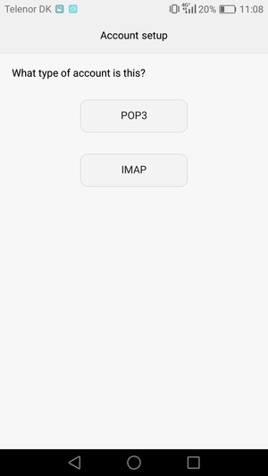Select POP3 or IMAP
