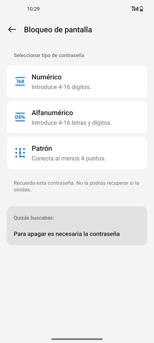 Seleccione Patrón