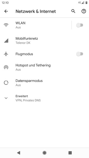 Wählen Sie Mobilfunknetz