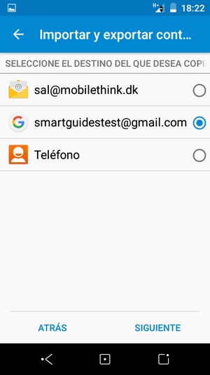 Seleccione su cuenta de Google y seleccione SIGUIENTE