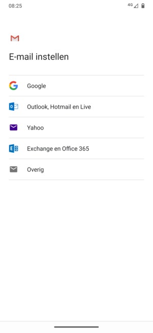 Selecteer Outlook, Hotmail en Live