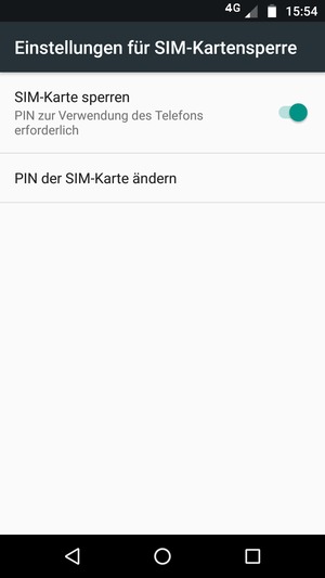 Wählen Sie Public und PIN der SIM-Karte ändern