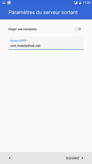 Désactiver le Exiger une connexion et sélectionnez SUIVANT