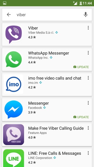 Select the app