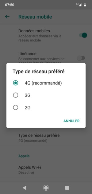 Sélectionnez votre option préférée