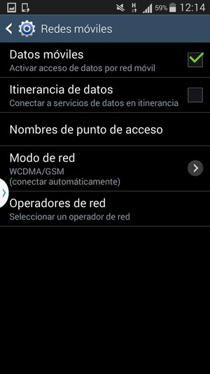 Seleccione Nombres de punto de acceso