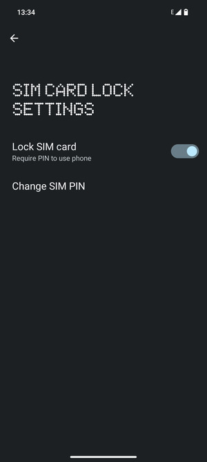 Select Change SIM PIN