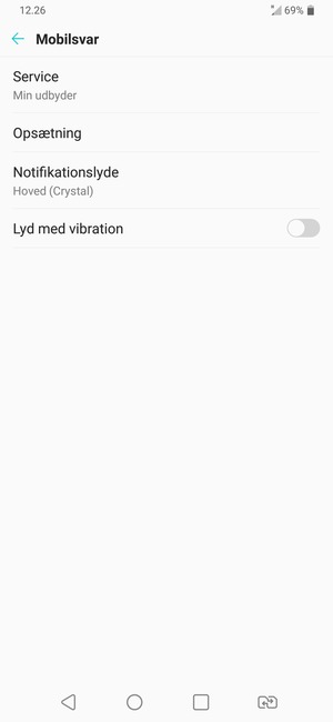 Vælg Opsætning