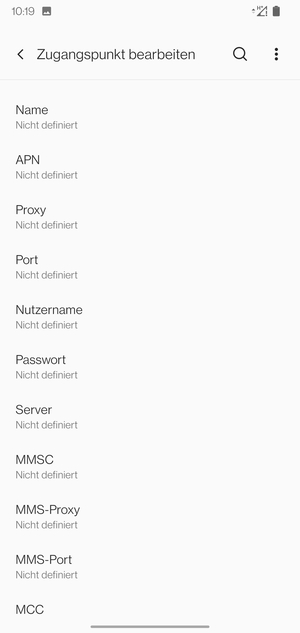 Geben Sie Internet-Informationen ein
