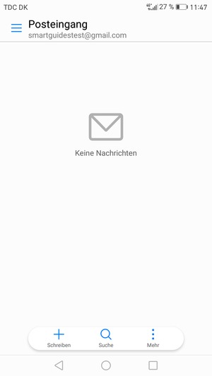 Ihr Gmail/Hotmail Konto ist einsatzbereit