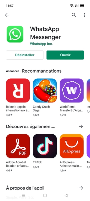 Sélectionnez Ouvrir