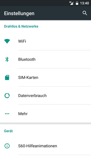Wählen Sie Mehr