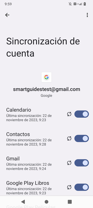 Su información será sincronizada