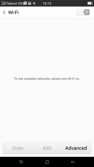 Turn Wi-Fi on