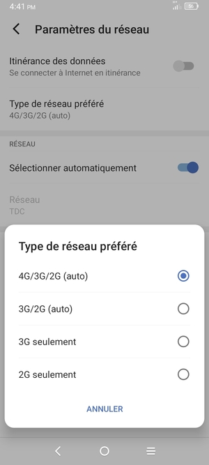 Sélectionnez votre option préférée