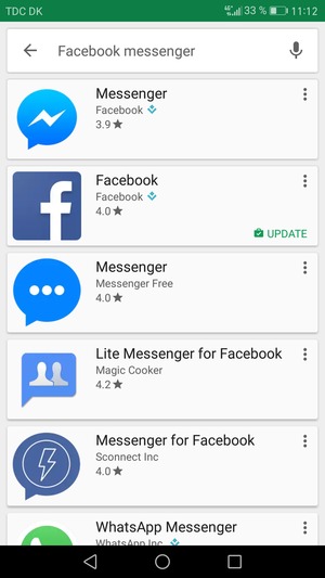 Select the app