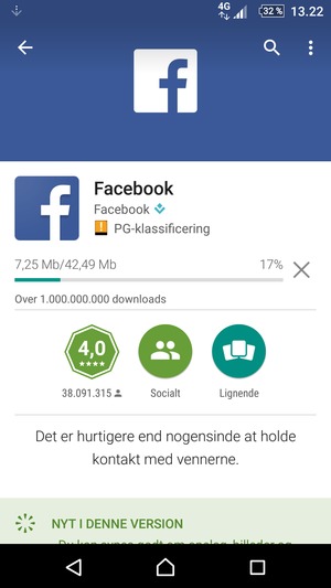 Afvent at installeringen er afsluttet