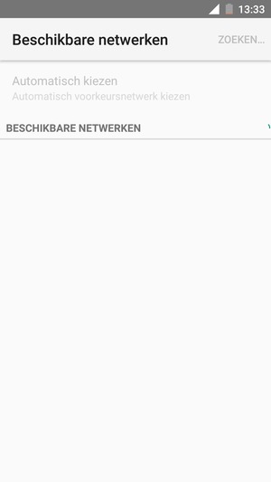 Wacht tot de zoekopdracht beëindigd is