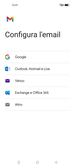 Seleziona Outlook, Hotmail e Live